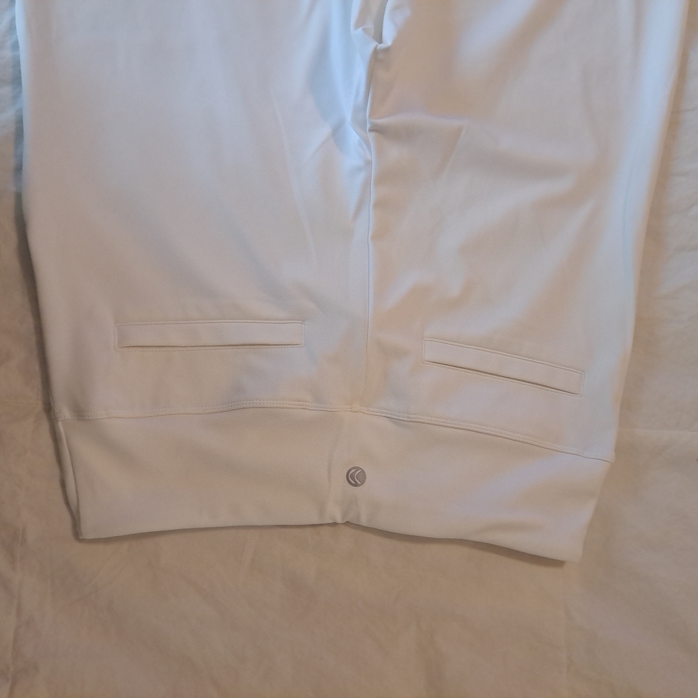 G4free Pants Women White Sz S 31" Inseam EUC Flat Front - Picture 8 of 8